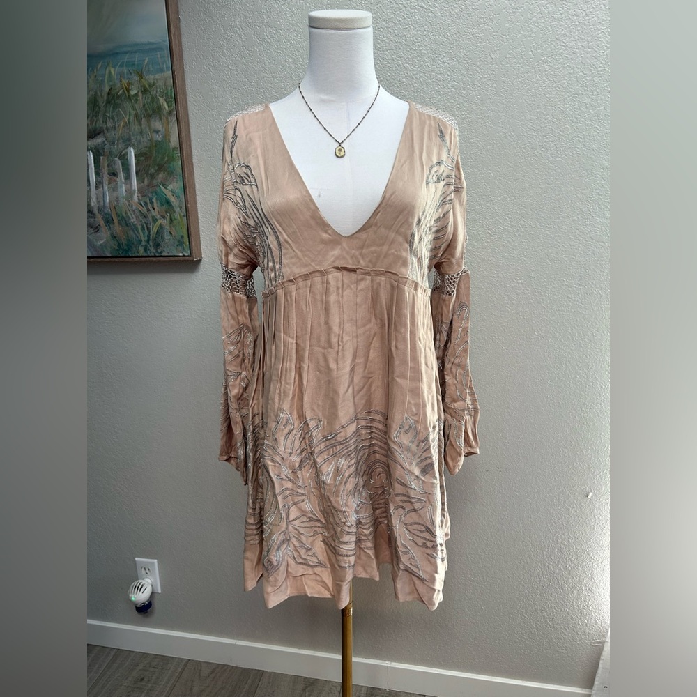 Free People Starlight Boho Tunic Mini Dress Size‎ XS